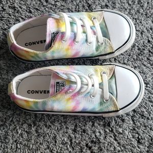 Girls Converse Chuck Taylor size 10 tie dye